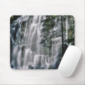Wasserfall im Wald, Oregon Mousepad (Mit Mouse)