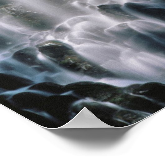 Wasserfall im Wald, Oregon Poster (Ecke)