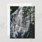 Wasserfall im Wald, Oregon Postkarte (Vorne/Hinten)