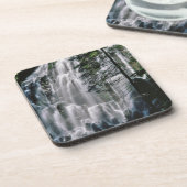 Wasserfall im Wald, Oregon Untersetzer (Linke Seite)
