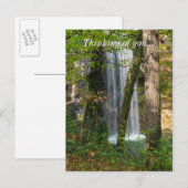 Wasserfall im Wald Postkarte (Vorne/Hinten)