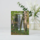 Wasserfall im Wald Postkarte (Stehend Vorderseite)