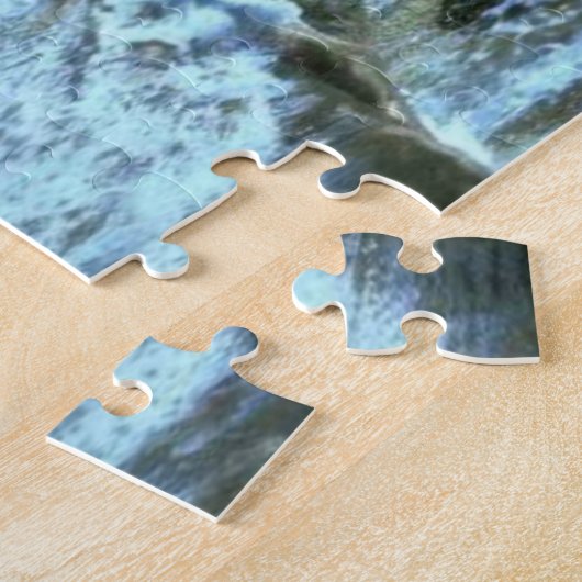 Wasserfall im Wald Puzzle (Seite)