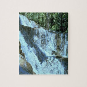Wasserfall im Wald Puzzle