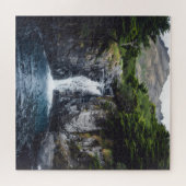 Wasserfall im Wald Puzzle (Horizontal)