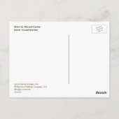 Wasserfall im Weißen Gebirge Postkarte (Rückseite)