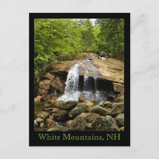 Wasserfall im Weißen Gebirge Postkarte (Vorderseite)