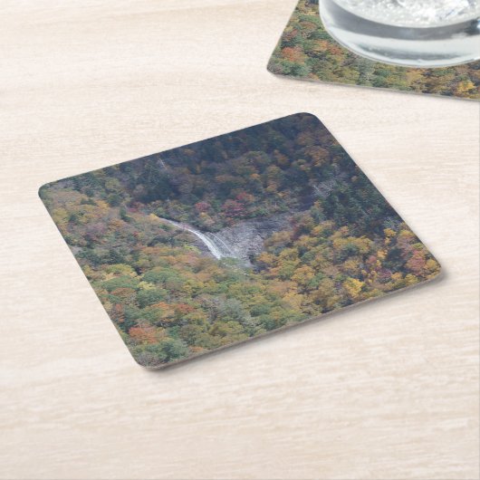 Wasserfall im Western North Carolina im Herbst Rechteckiger Pappuntersetzer (angewinkelt)