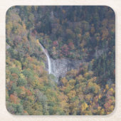 Wasserfall im Western North Carolina im Herbst Rechteckiger Pappuntersetzer (Vorderseite)