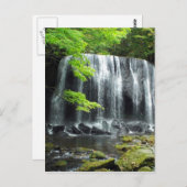 Wasserfall in Aizu Postkarte (Vorne/Hinten)