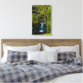 Wasserfall in Argyll, Scotland Canvas print Leinwanddruck (Insitu (Schlafzimmer))