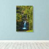 Wasserfall in Argyll, Scotland Canvas print Leinwanddruck (Insitu (Holzboden))