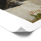 Wasserfall in Big Sur Poster (Ecke)