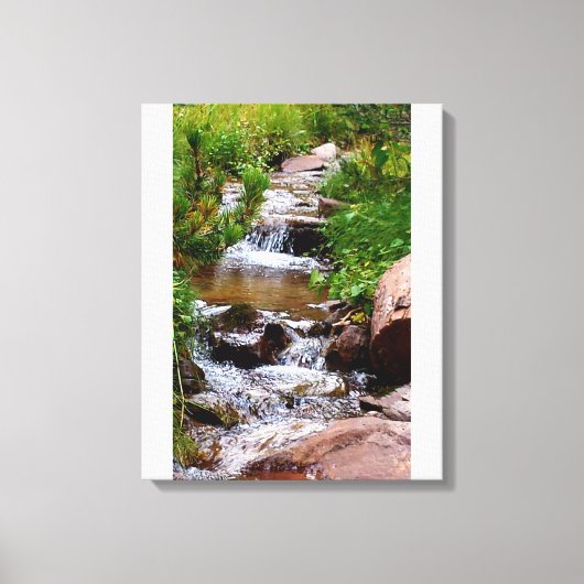 Wasserfall in Colorado Leinwanddruck (Vorderseite)