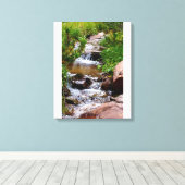Wasserfall in Colorado Leinwanddruck (Insitu (Holzboden))
