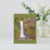 Wasserfall in Costa Rica Postkarte (Stehend Vorderseite)