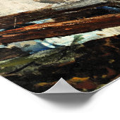 Wasserfall in den Adirondacks, Kunstmalerei Poster (Ecke)