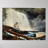 Wasserfall in den Adirondacks, Kunstmalerei Poster (Vorne)