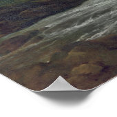 Wasserfall in der Nähe eines Dorfes, 1665-70 Poster (Ecke)