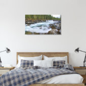 Wasserfall in der Schafe in den Felsen Leinwanddruck (Insitu (Schlafzimmer))