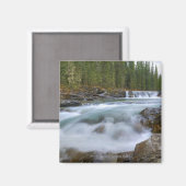 Wasserfall in der Schafe in den Felsen Magnet (Vorderseite/Rückseite)