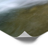 Wasserfall in der Schafe in den Felsen Poster (Ecke)