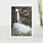 Wasserfall in Domeño Viejo, Valencia, Spanien Karte (Vorderseite)