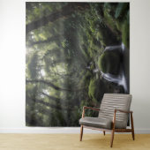 Wasserfall in einem üppigen Regenwald Wandteppich (Beispiel)