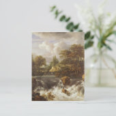 Wasserfall in einer Felslandschaft, c.1660-70 Postkarte (Stehend Vorderseite)