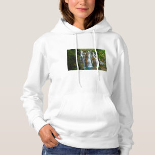 Wasserfall in erhöhter Ansicht, Kroatien Hoodie