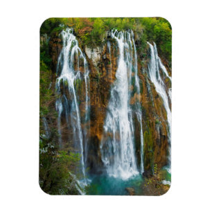 Wasserfall in erhöhter Ansicht, Kroatien Magnet