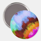 Wasserfall in Farbe, Natur 2 Magnet (Vorderseite/Rückseite)