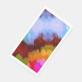 Wasserfall in Farbe, Natur 2 Serviette (Ecke)