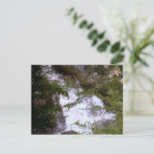 Wasserfall in Farbe Postkarte (Stehend Vorderseite)