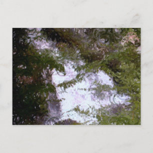 Wasserfall in Farbe Postkarte