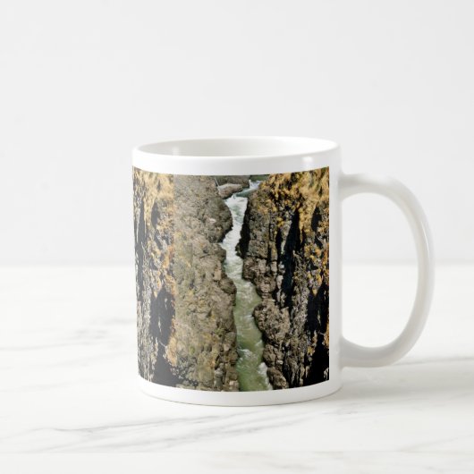 Wasserfall in Klickitat Schlucht Kaffeetasse (Rechts)