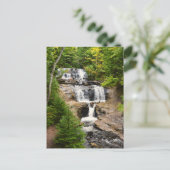 Wasserfall in MI Postkarte (Stehend Vorderseite)