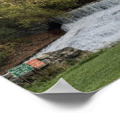 Wasserfall in New York Poster (Ecke)