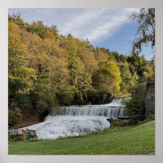 Wasserfall in New York Poster (Vorne)