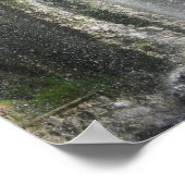 Wasserfall in Nizza, Frankreich Poster (Ecke)