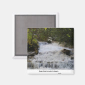 Wasserfall in North Carolina Magnet (Vorderseite/Rückseite)