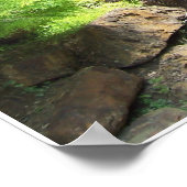 Wasserfall in Oklahoma Poster (Ecke)