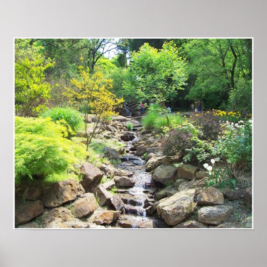 Wasserfall in Oklahoma Poster (Vorne)