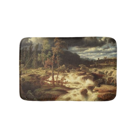 Wasserfall in Schweden (von Marcus Larson) Badematte (Vorderseite)