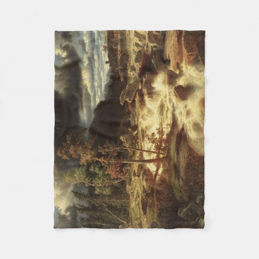 Wasserfall in Schweden (von Marcus Larson) Fleecedecke (Vorderseite)