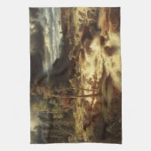 Wasserfall in Schweden (von Marcus Larson) Geschirrtuch (Vertikal)