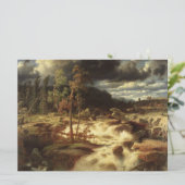 Wasserfall in Schweden (von Marcus Larson) Karte (Stehend Vorderseite)