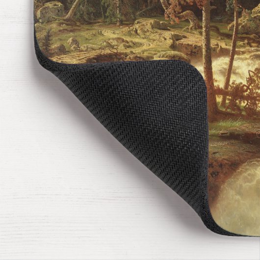 Wasserfall in Schweden (von Marcus Larson) Mousepad (Ecke)