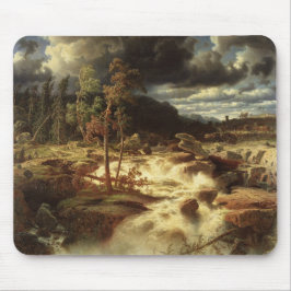 Wasserfall in Schweden (von Marcus Larson) Mousepad