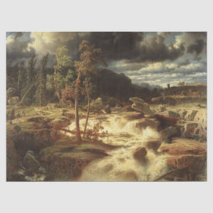 Wasserfall in Schweden (von Marcus Larson) Seidenpapier
